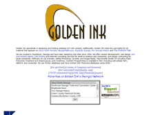 Tablet Screenshot of goldenink.com